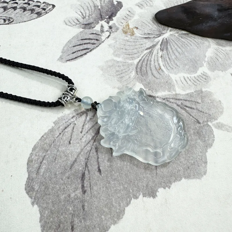 JIAOSHIYU Serpentine Jade Necklaces Unisex-3