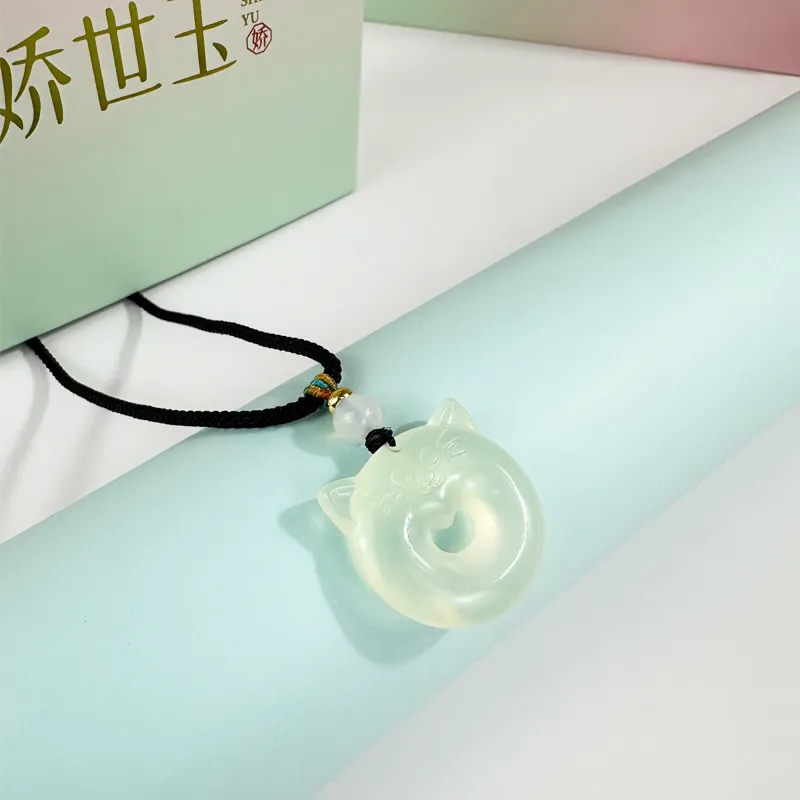 JIAOSHIYU Natural Serpentine Jade Pendants Unisex-1