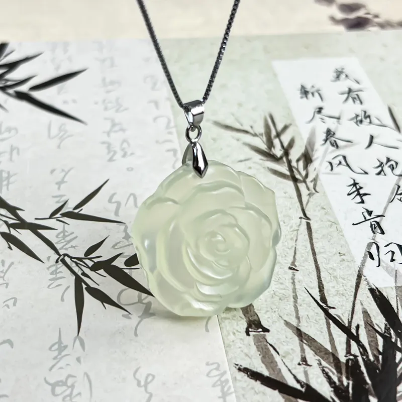 JIAOSHIYU Serpentine Jade Necklaces Women's-5