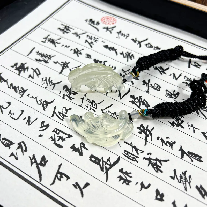 JIAOSHIYU Serpentine Jade Necklaces Unisex-3