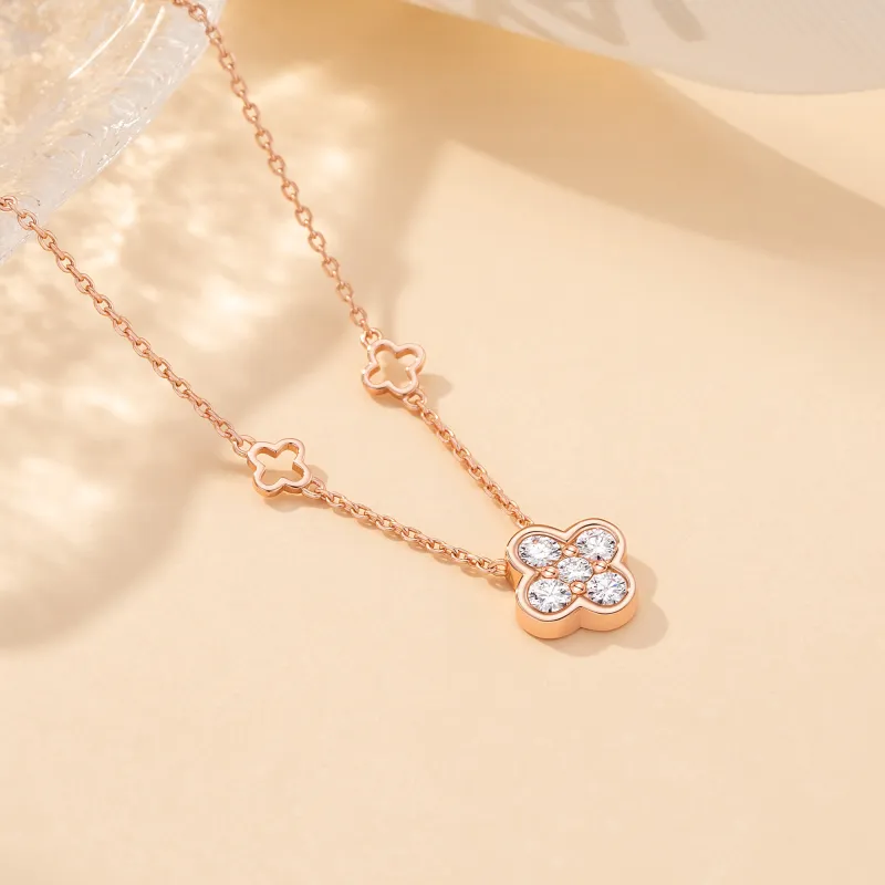 Vcixyou 925 Sterling Silver Necklaces Women's Rose Gold-3