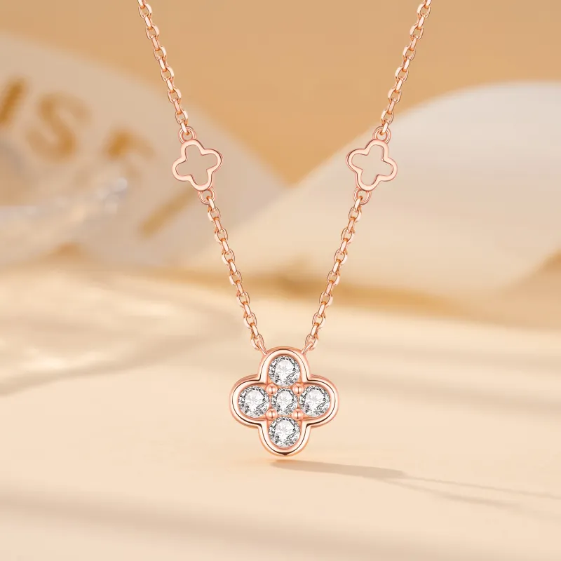 Vcixyou 925 Sterling Silver Necklaces Women's Rose Gold-1