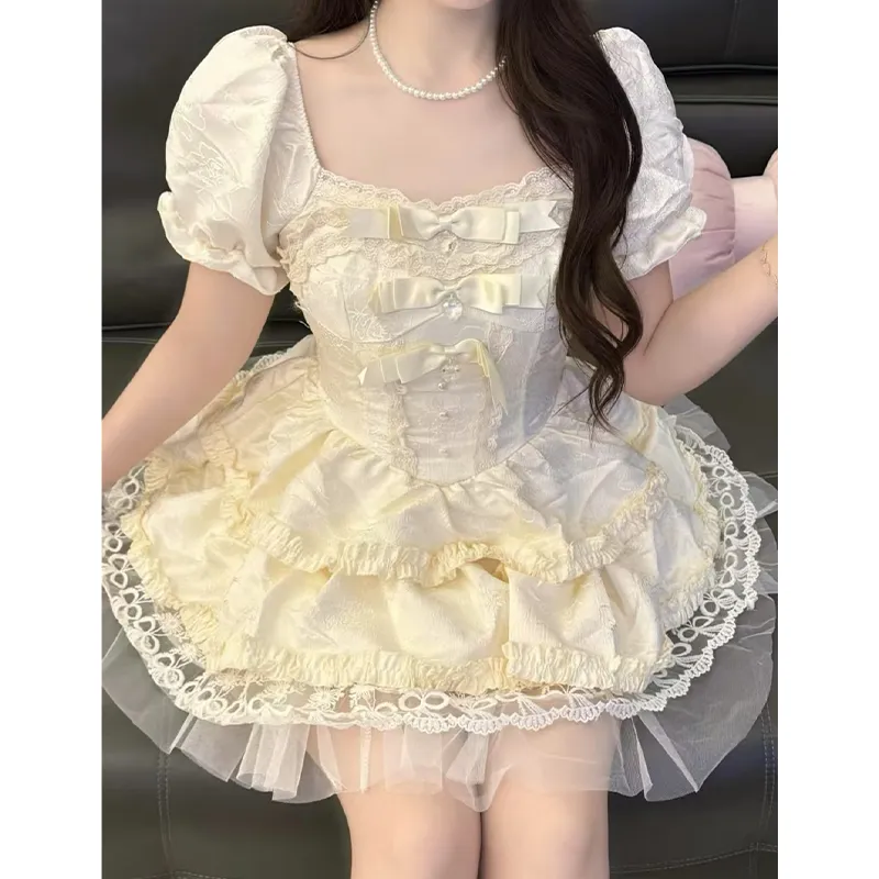 Peaches Peaches Short Sleeved Dress Women's-10