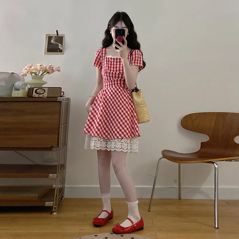 Peaches Peaches Short Sleeved Dress Women's-9