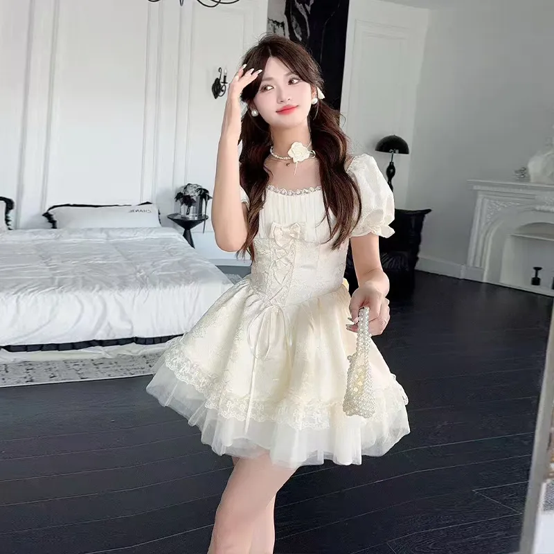 Peaches Peaches Short Sleeved Dress Women's-31