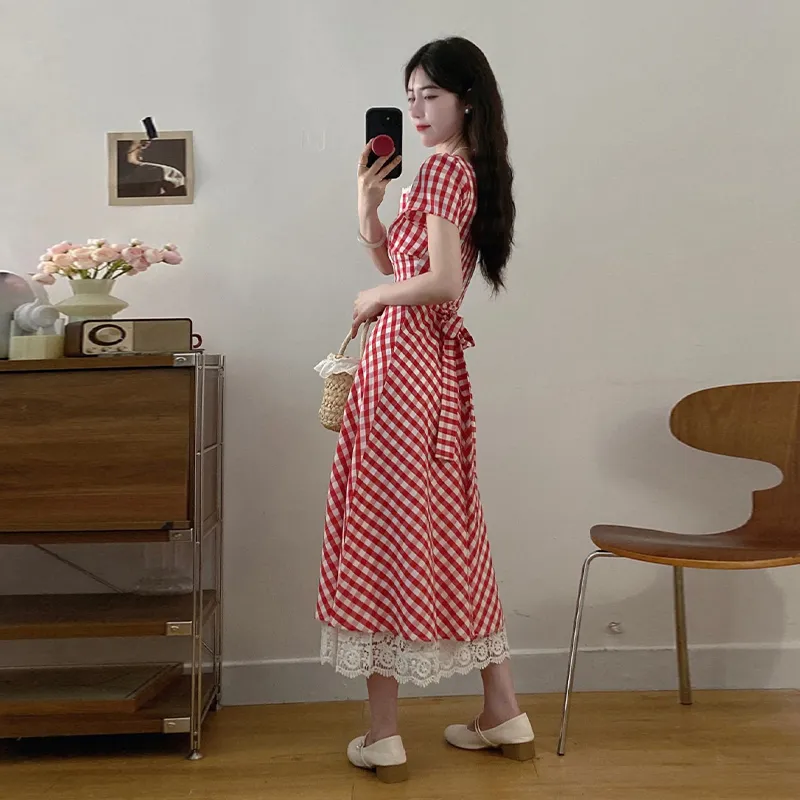 Peaches Peaches Short Sleeved Dress Women's-24