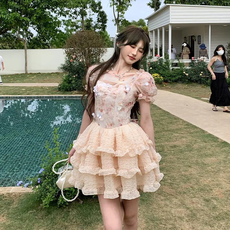 Peaches Peaches Short Sleeved Dress Women's-2