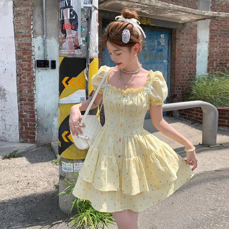 Peaches Peaches Short Sleeved Dress Women's-6