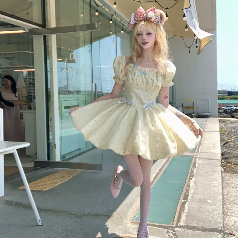 Peaches Peaches Short Sleeved Dress Women's-10