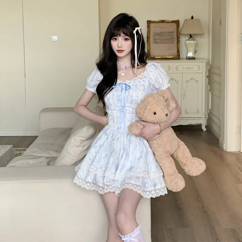 Peaches Peaches Short Sleeved Dress Women's-10