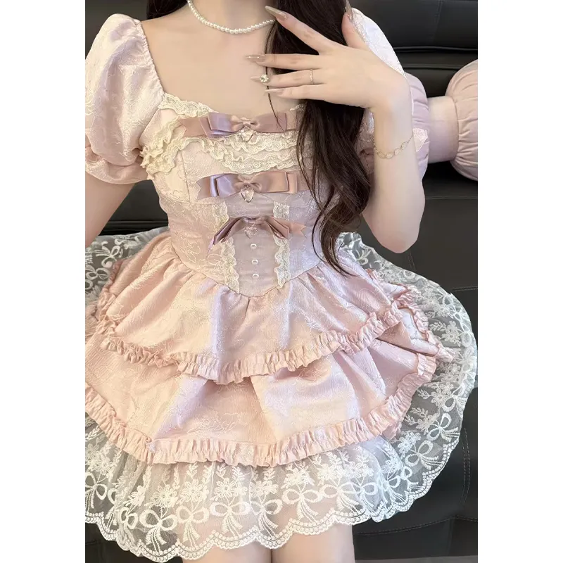 Peaches Peaches Short Sleeved Dress Women's-17