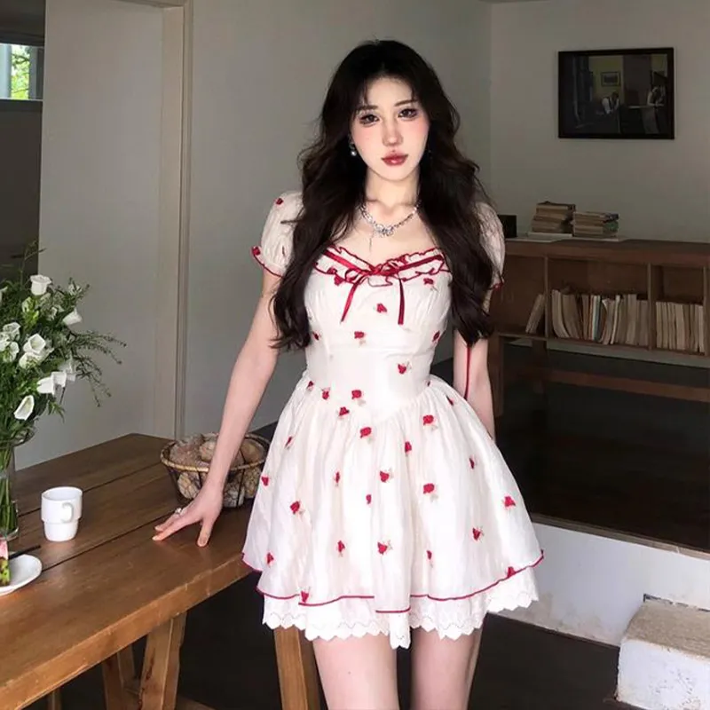 Peaches Peaches Short Sleeved Dress Women's-13
