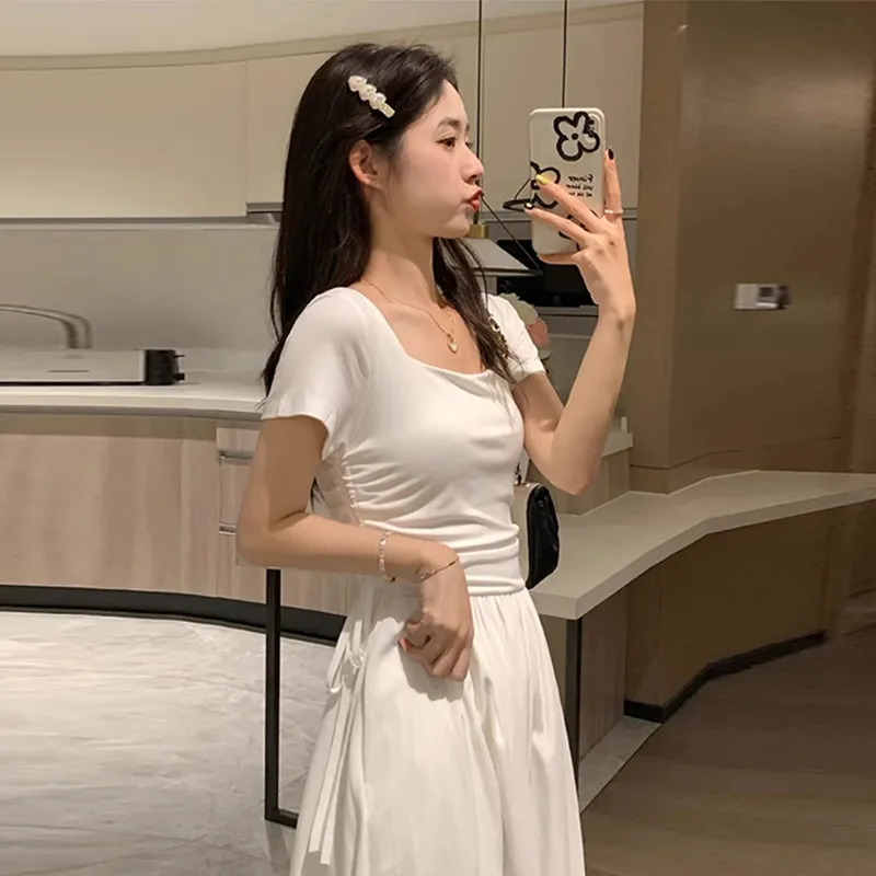 Peaches Peaches Short Sleeved Dress Women's-12