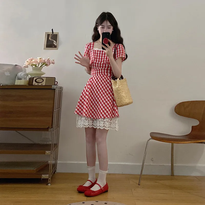 Peaches Peaches Short Sleeved Dress Women's-10