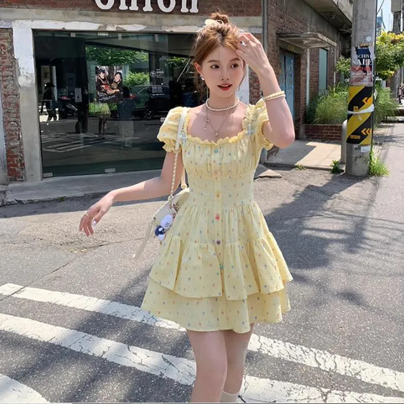 Peaches Peaches Short Sleeved Dress Women's-10