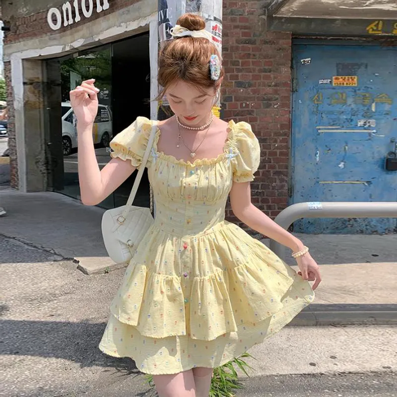 Peaches Peaches Short Sleeved Dress Women's-5