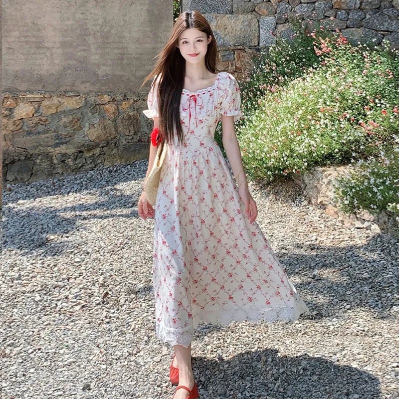 Peaches Peaches Short Sleeved Dress Women's-19