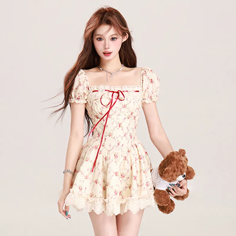 Peaches Peaches Short Sleeved Dress Women's-7
