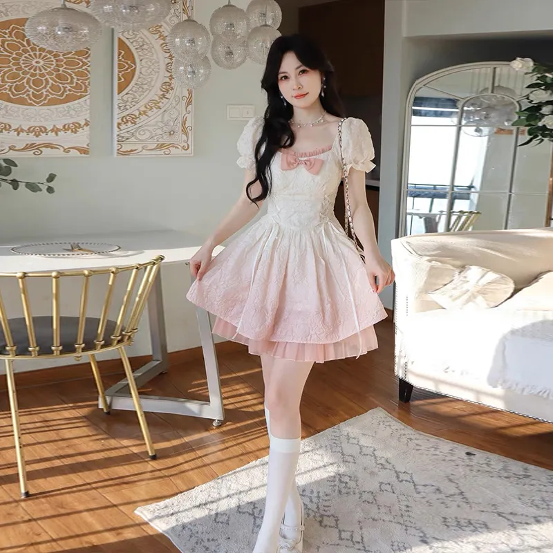 Peaches Peaches Short Sleeved Dress Women's-10