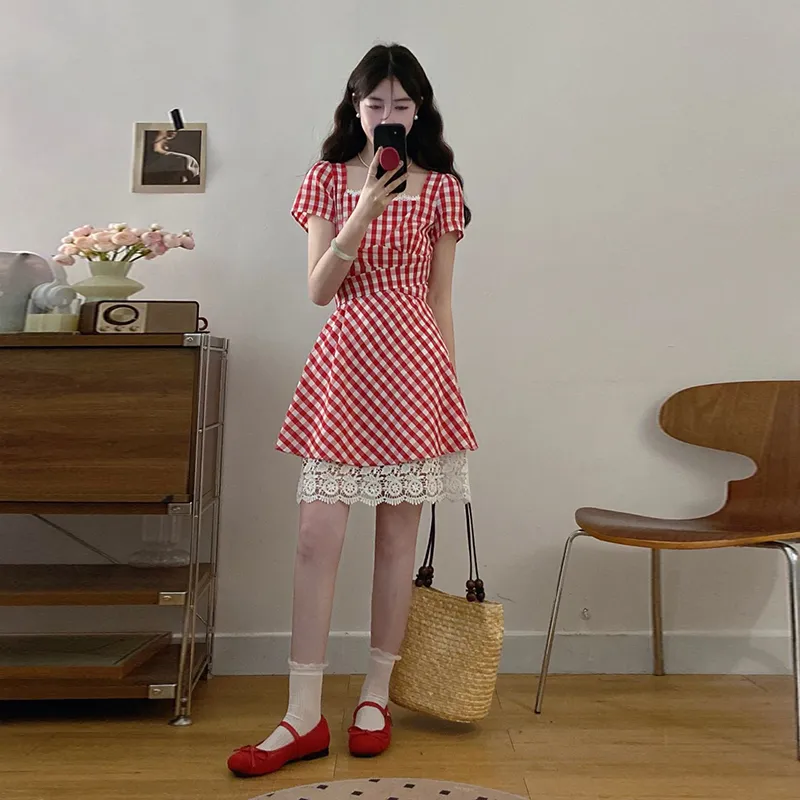Peaches Peaches Short Sleeved Dress Women's-5