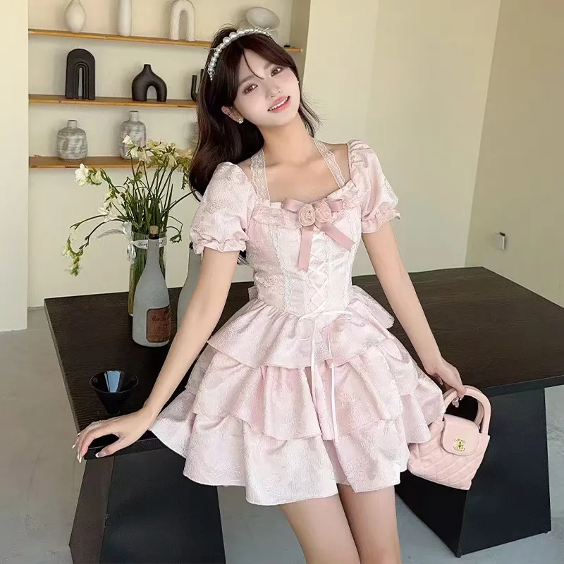 Peaches Peaches Short Sleeved Dress Women's-11