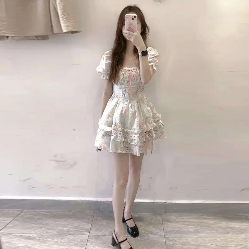 Peaches Peaches Short Sleeved Dress Women's-2