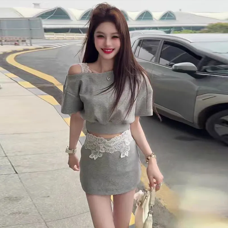 Pa33word Two Piece Skirt Sets Women's-7