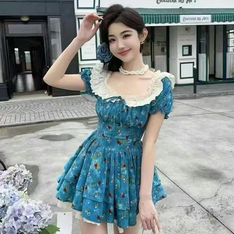 Peaches Peaches Short Sleeved Dress Women's-4