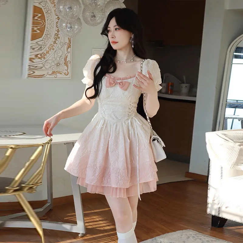 Peaches Peaches Short Sleeved Dress Women's-2