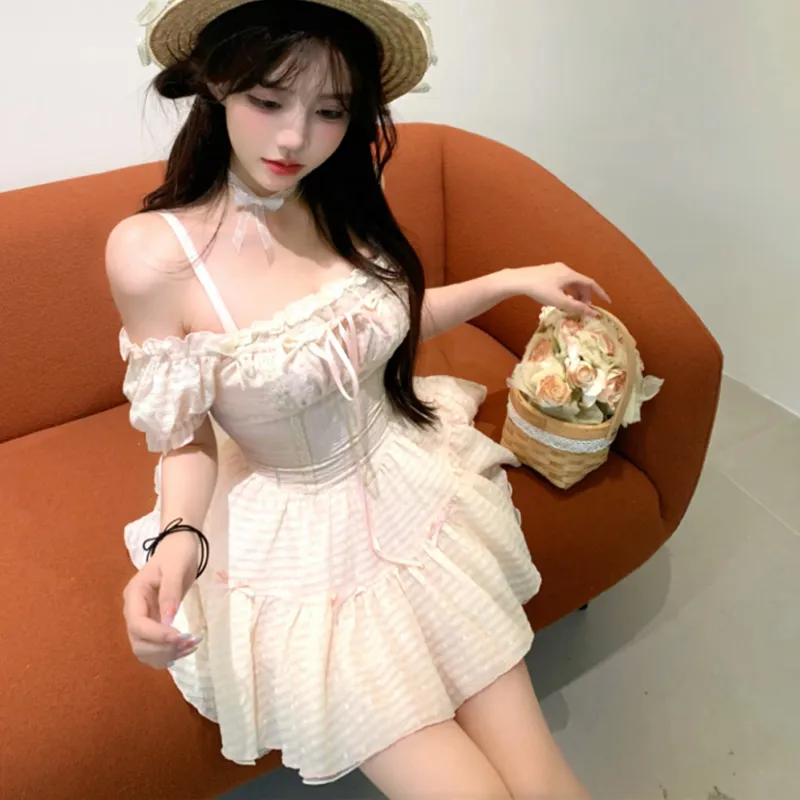 Peaches Peaches Short Sleeved Dress Women's-4