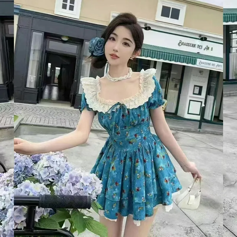 Peaches Peaches Short Sleeved Dress Women's-3