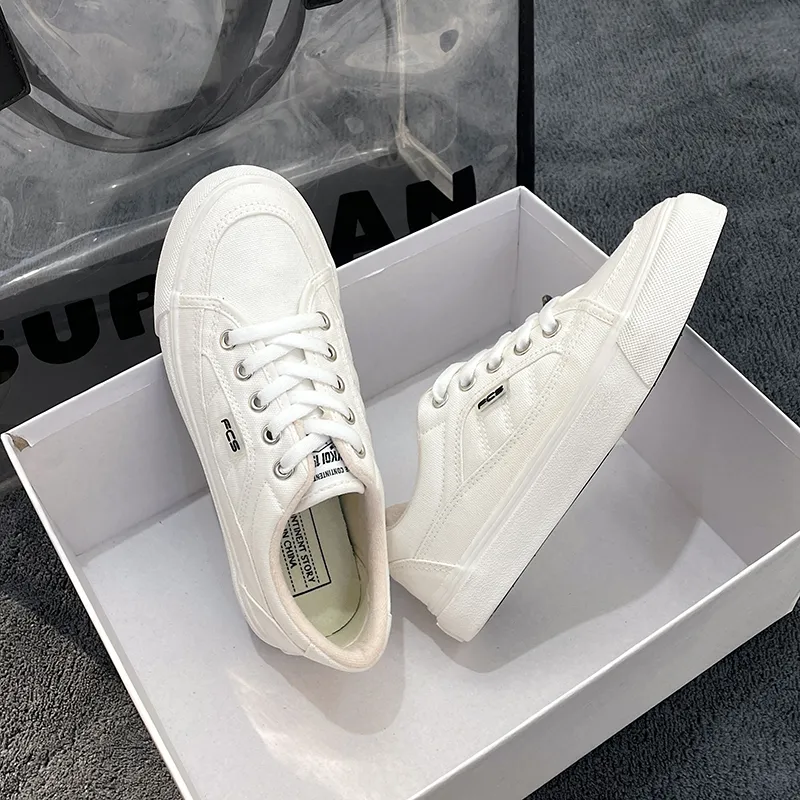Fawn Miri Canvas Shoes Women's Low Top White/Burgundy/Black/Green/Milk Tea-4