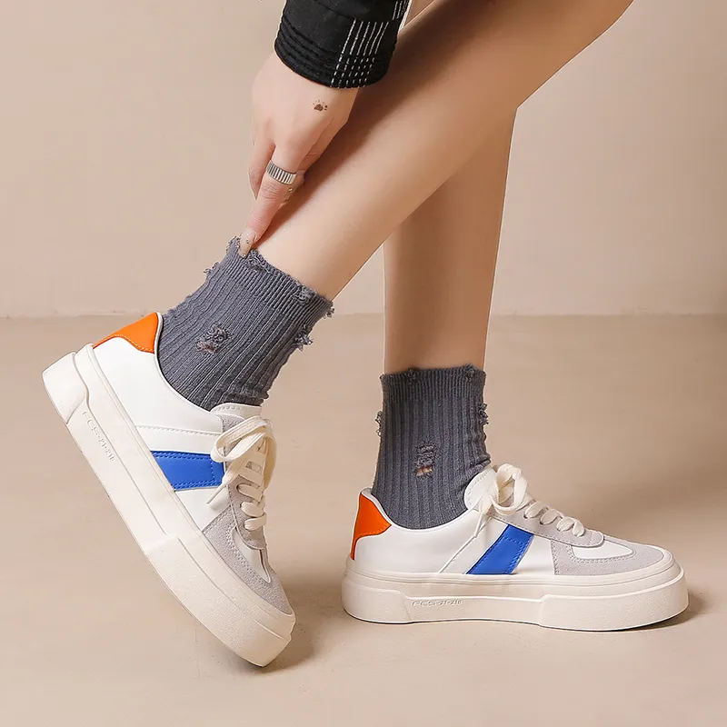 Fawn Miri Anti Slip And Wear Resistant Height Increasing Low Top Skateboard Shoes Women's-10