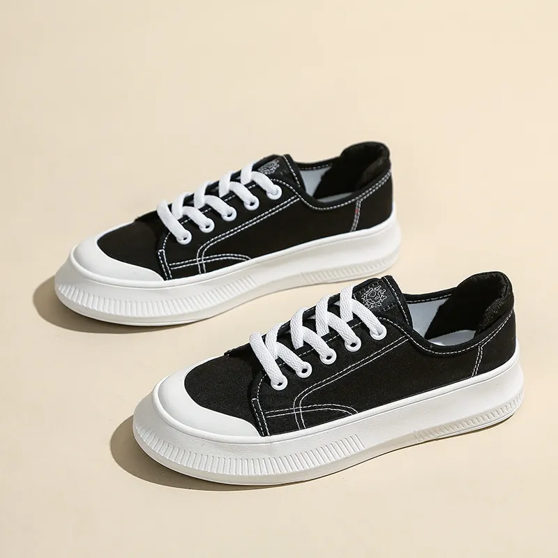 Fawn Miri Canvas Shoes Women's Low Top White/Black/Purple Blue-9