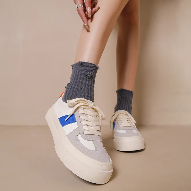 Fawn Miri Anti Slip And Wear Resistant Height Increasing Low Top Skateboard Shoes Women's-11