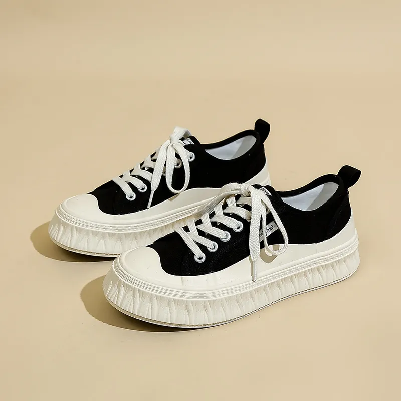Fawn Miri Canvas Shoes Women's Low Top White/Black/Red/Burgundy/Fluorescent-6