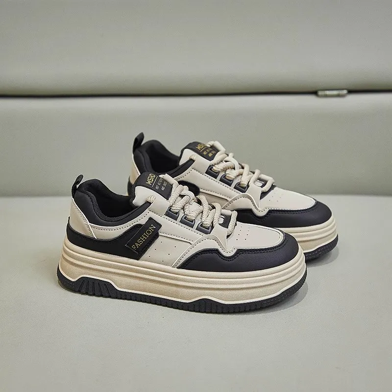 Fawn Miri Anti-Slip And Wear-Resistant Lightweight Height Increasing Low-Top Casual Shoes Women's-1