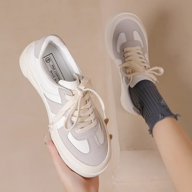 Fawn Miri Anti Slip And Wear Resistant Height Increasing Low Top Skateboard Shoes Women's-7