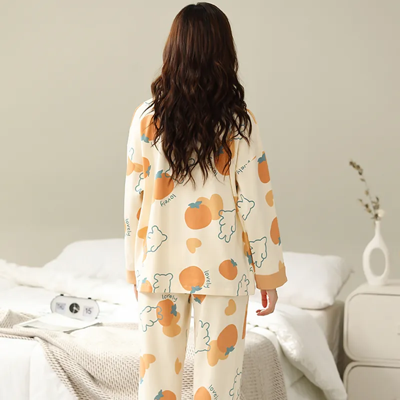 Follow The United States Pajama Set Women's Apricot-1