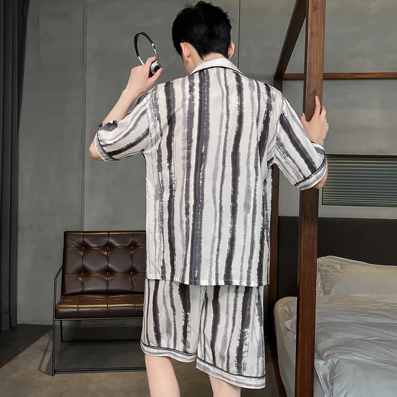 Follow The United States Pajama Set Men's Gray-1