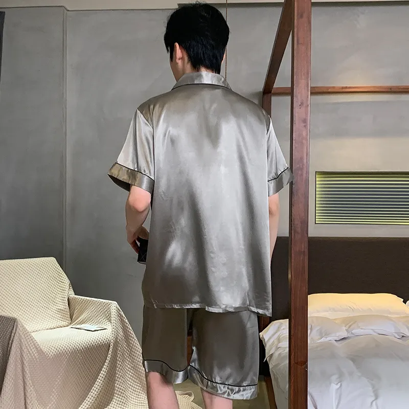 Follow The United States Pajama Set Men's Gray-1