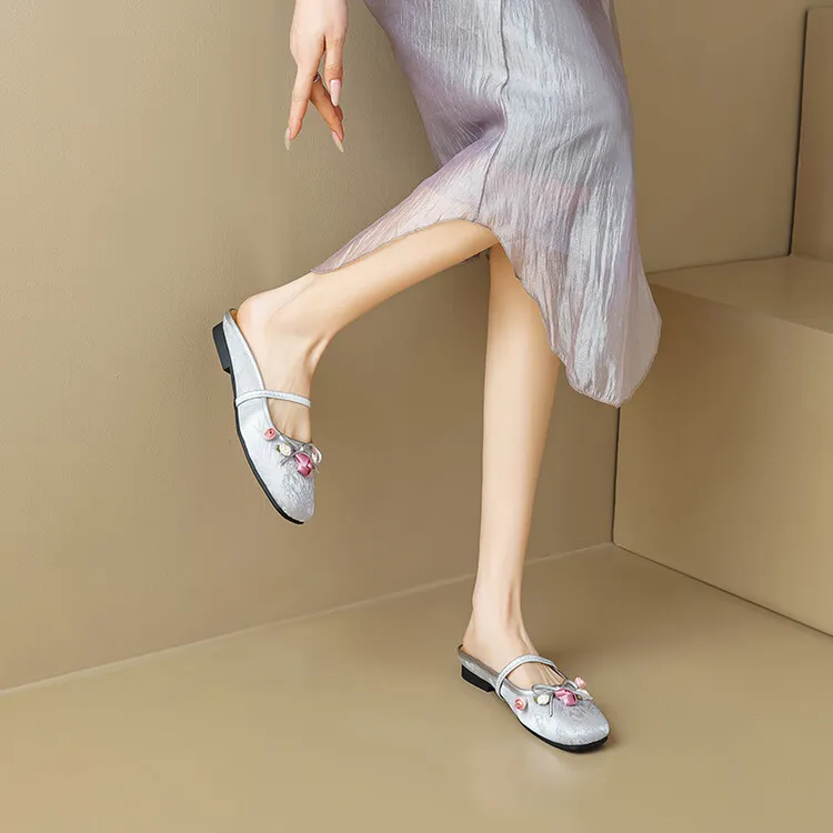 BalletCat Wrap-toe Slippers 1.5cm Women's-4