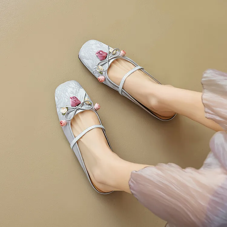 BalletCat Wrap-toe Slippers 1.5cm Women's-3