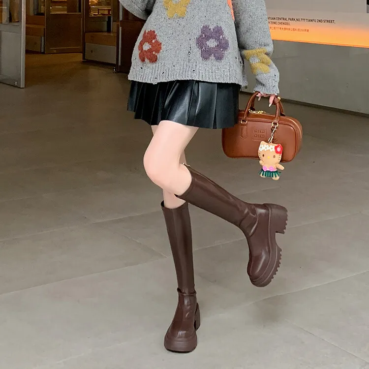 BalletCat Knee-high Boots 7cm Women's-8