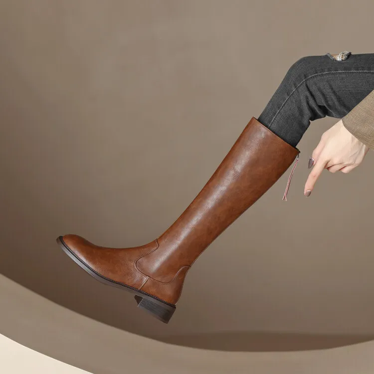 BalletCat Knee-high Boots 3.5cm Women's-4
