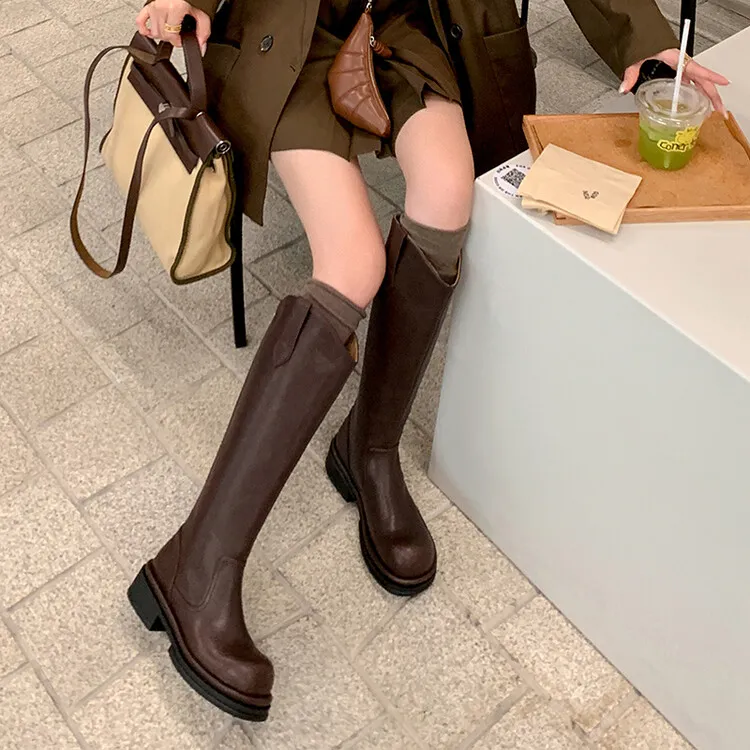 BalletCat Knee-high Boots 4.5cm Women's-11