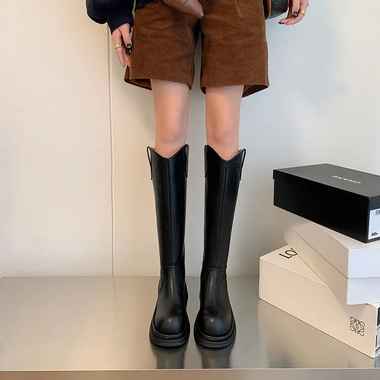 BalletCat Knee-high Boots 4.5cm Women's-1