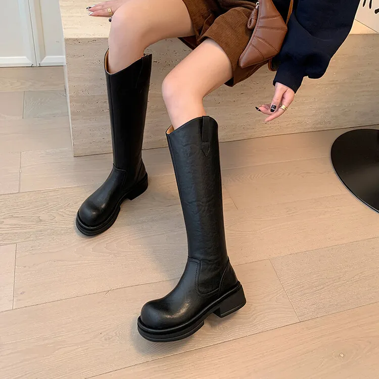BalletCat Knee-high Boots 4.5cm Women's-2