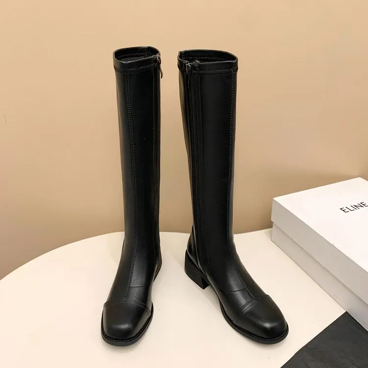 BalletCat Knee-high Boots 4cm Women's-5