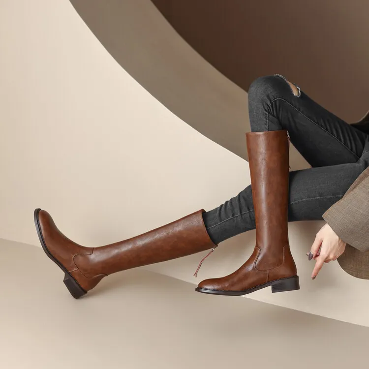 BalletCat Knee-high Boots 3.5cm Women's-5